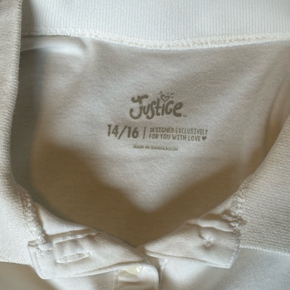 Justice White Polo Shirts Set - Picture 6 of 11